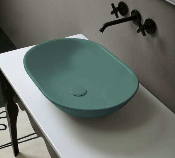 Lavabo Poggiato colore Arenite opaco Vitruvit