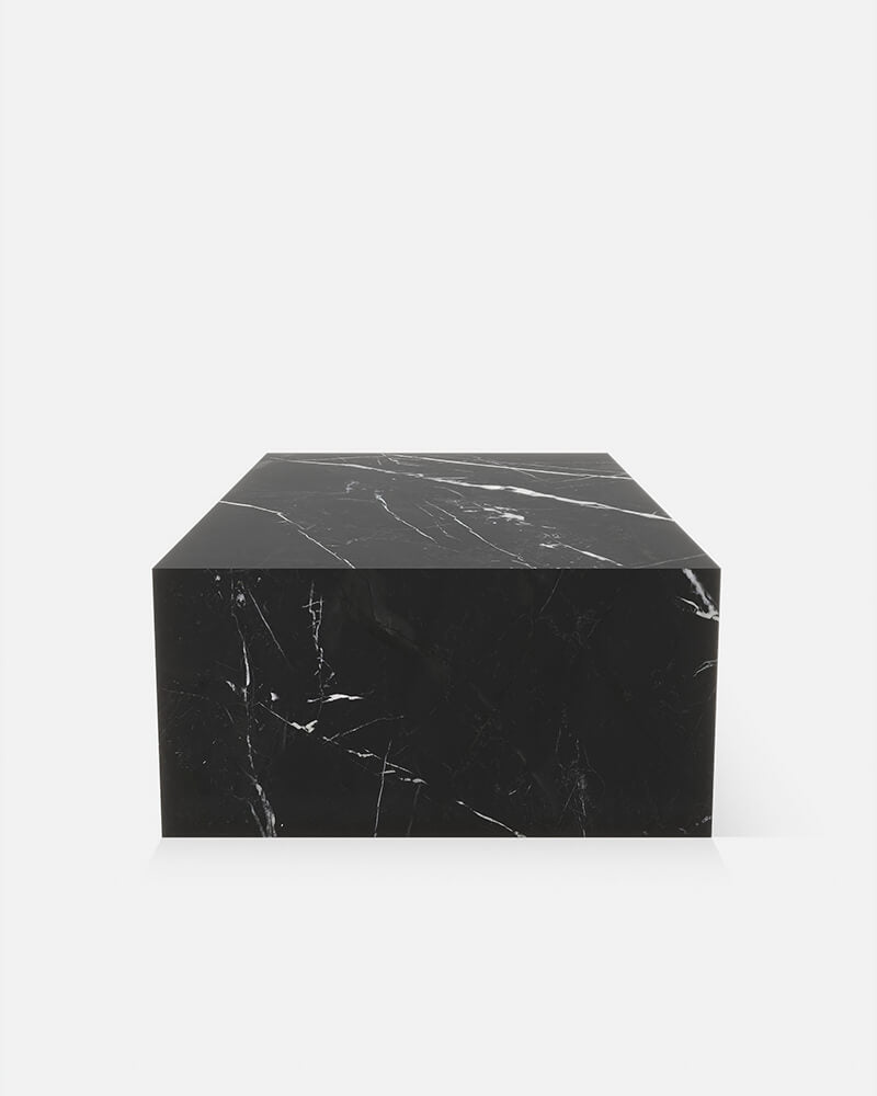 cubo PLINTH RECTANGULAR in marmo NERO MARQUINIA