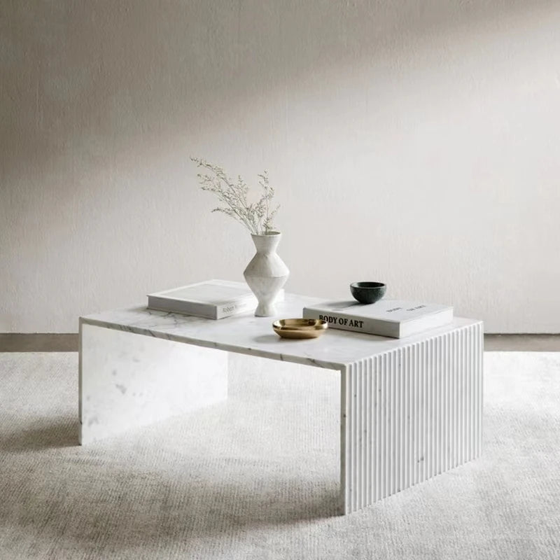 cubo minimal fluted in marmo