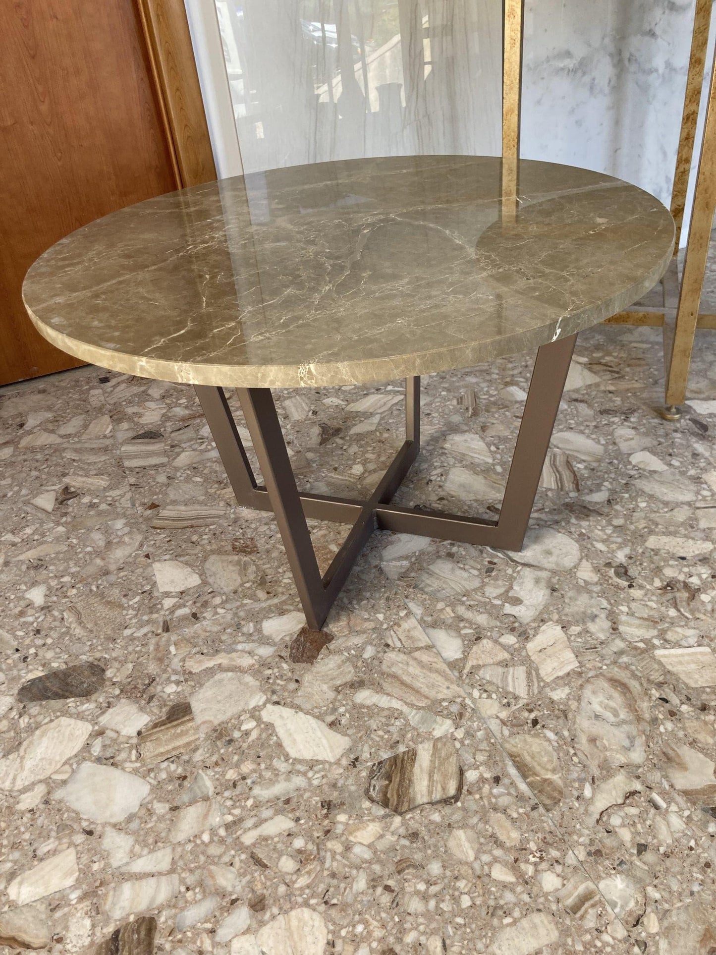 Tavolo salotto marmo Emperador ligth - Luxury home boutique