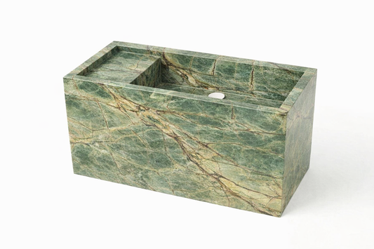 WASH WALL Lavabo da parete in FOREST GREEN
