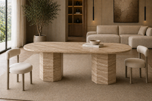 HEXA —  Tavolo in DAINO REALE naturale (Copia)